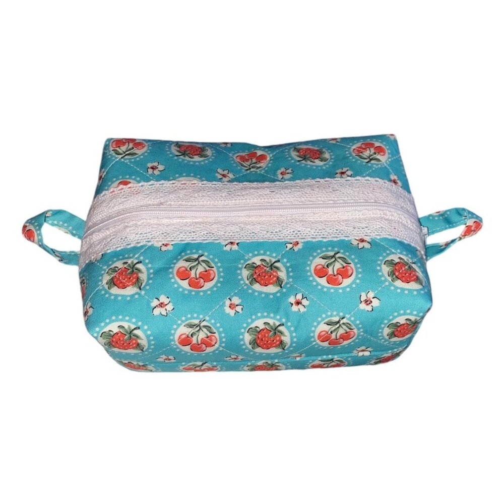 holy work quilted zip pouch bag handmade by yours truly 🖤